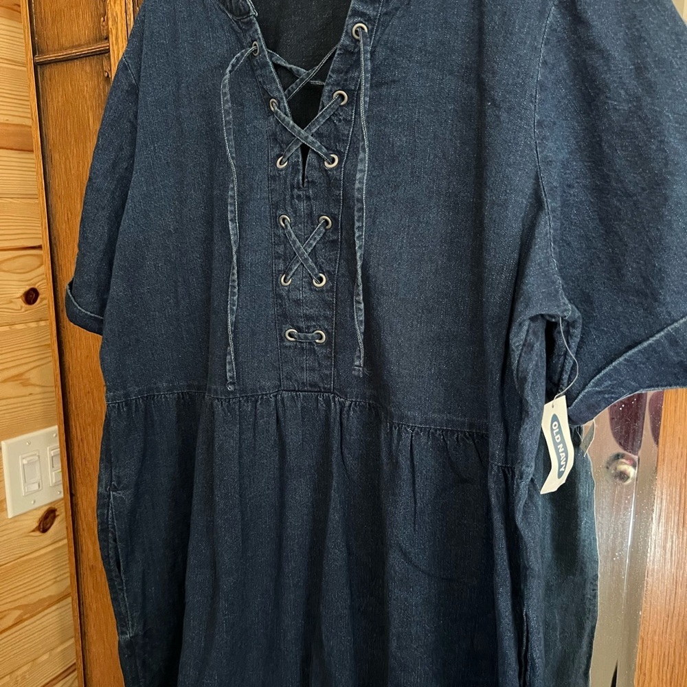 Old navy denim dress - Picture 3 of 4
